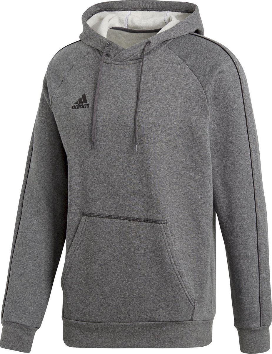 Adidas Core 18 Hooded Casual Sporttrui Heren - Grijs - Maat L