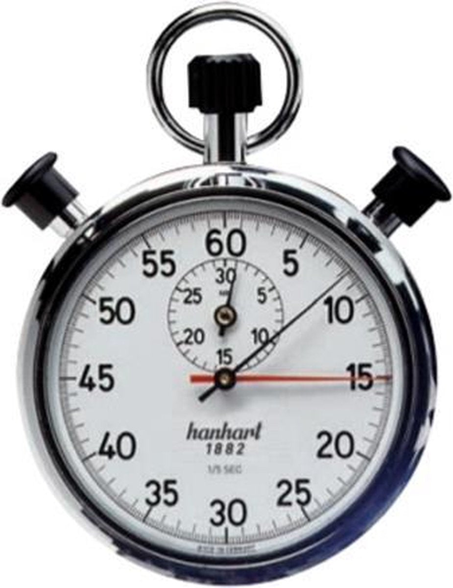 Hanhart mechanische industrie  Split Seconds Addition Stopwatch 135.0101-0S - 1/5 sec - 30 min