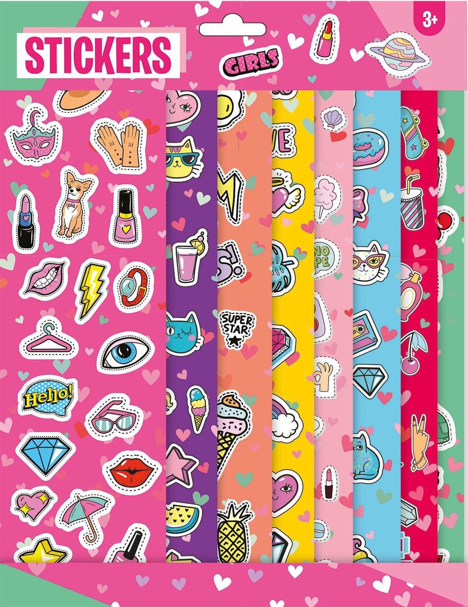 W&o Stickerset Meisjes 21 X 29
