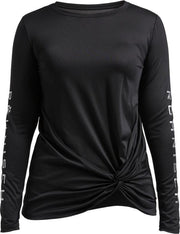 Röhnisch Trainingshirt Knot Dames Polyester/elastaan Zwart Maat Xxl
