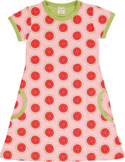 Maxomorra Jurk SS Watermelon Maat 74/80