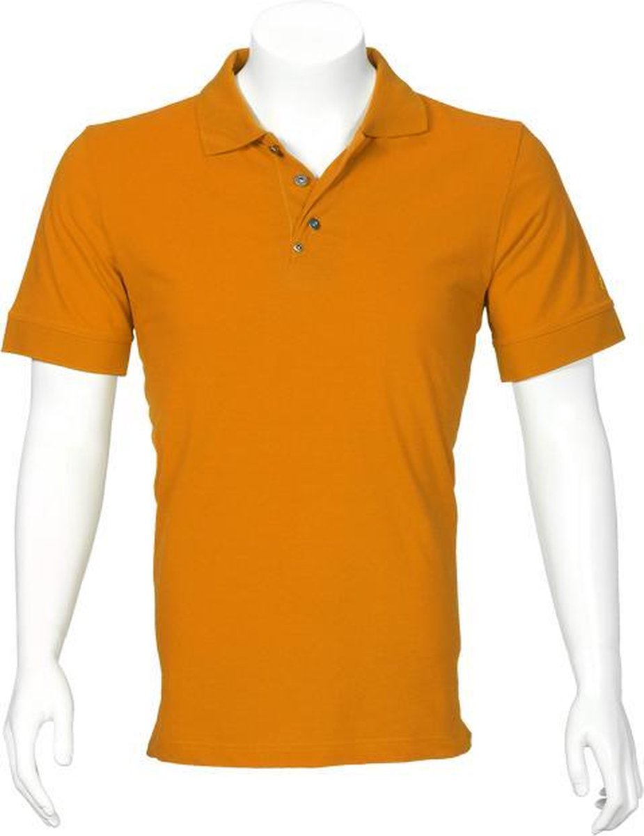 T'RIFFIC SOLID heren poloshirt korte mouw oranje - Maat XL