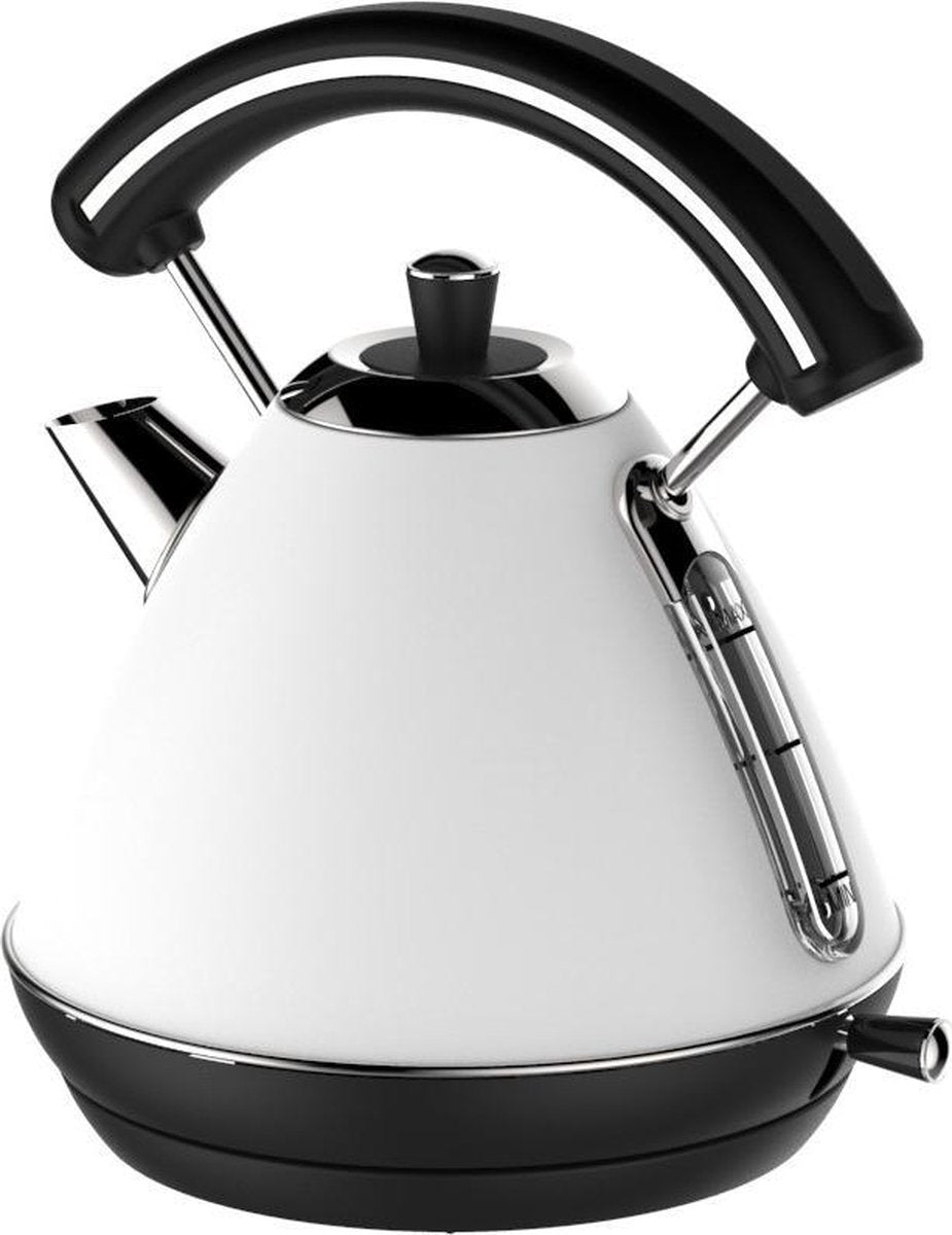 Schäfer Retro Model waterkoker - RVS - 1.7 liter - wit Theemaker Retro Design Theeketel