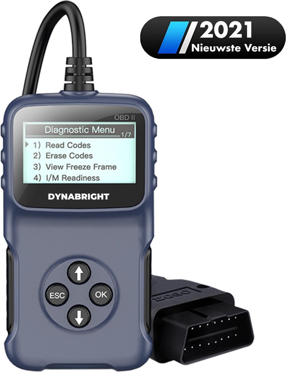 DynaBright - OBD2 Scanner voor Auto - Uitleesapparatuur Auto - Storing Zoeken - Diagnosecomputer - OBD2 - Uitleesapparatuur - OBD