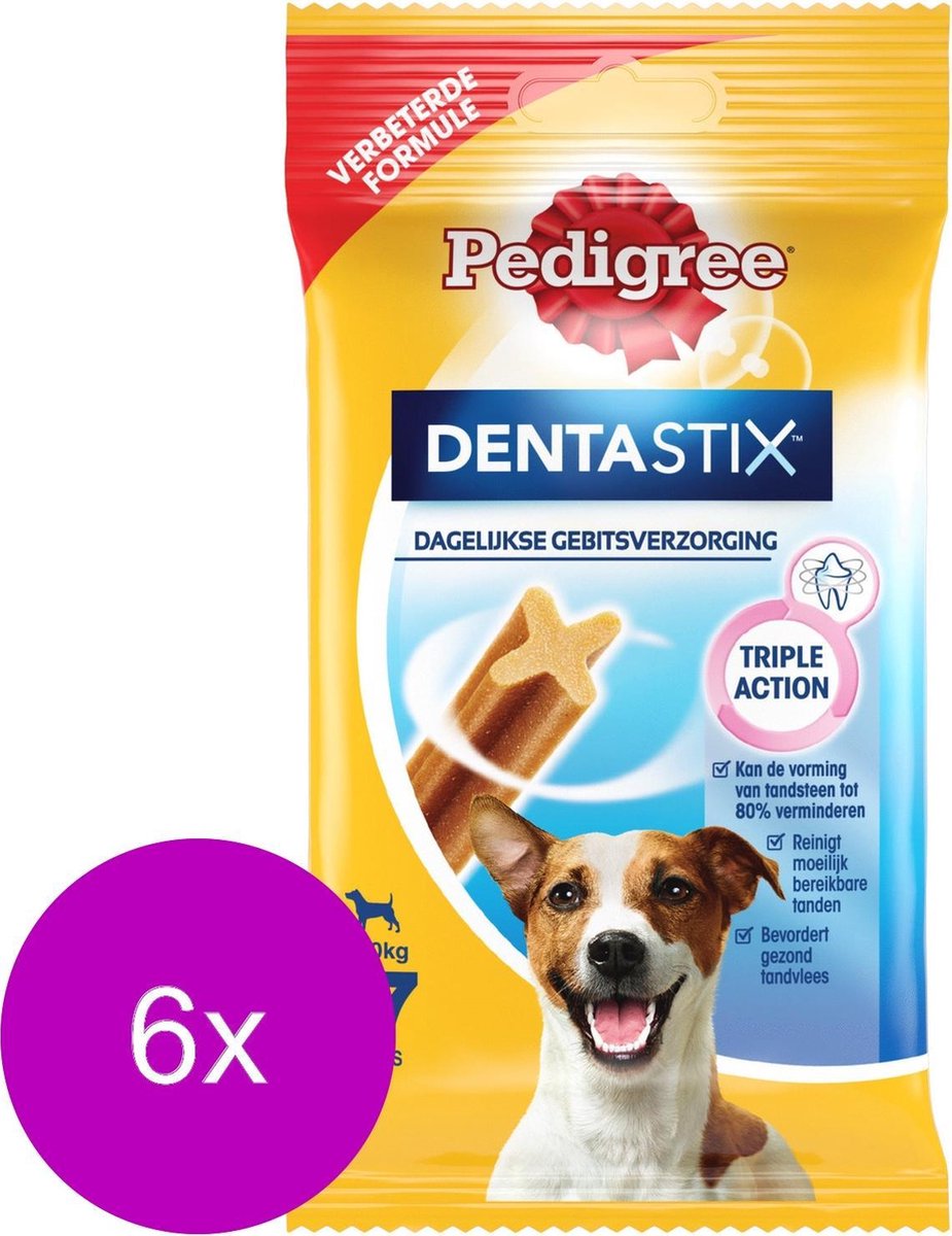 Pedigree Dentastix Mini Hond Multipack - Gebitsverzorgende Hondensnack - 6 x 7 stuks