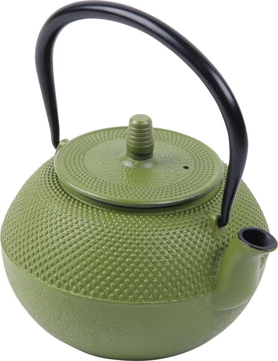 Deuba Theeketel gietijzer - 1250 ml - Groen