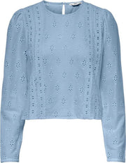 Onlbailey Life Ls B Ang Dnm Top Ff 15226135 Cashmere Blue