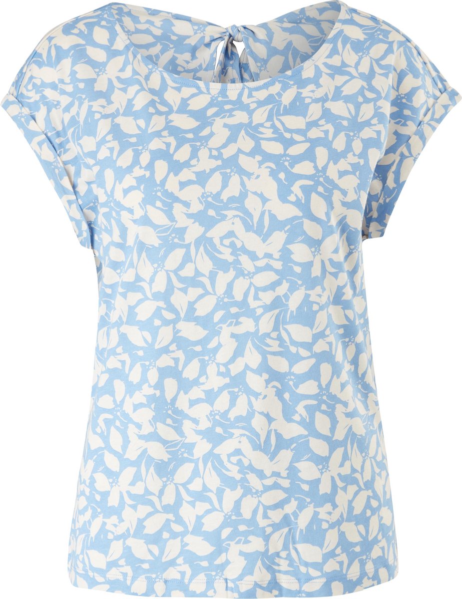 s.Oliver T shirt dames - Korte mouw - Lichtblauw - Maat L (40)