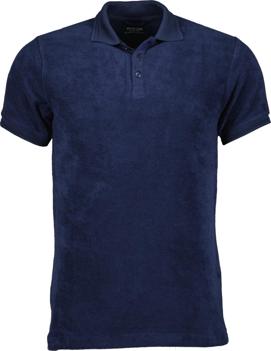 Dstrezzed Polo - Slim Fit - Blauw - 3XL Grote Maten