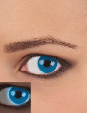 Blauwe UV contactlenzen - Schmink