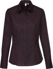 Seidensticker dames blouse regular fit - zwart -  Maat: 42