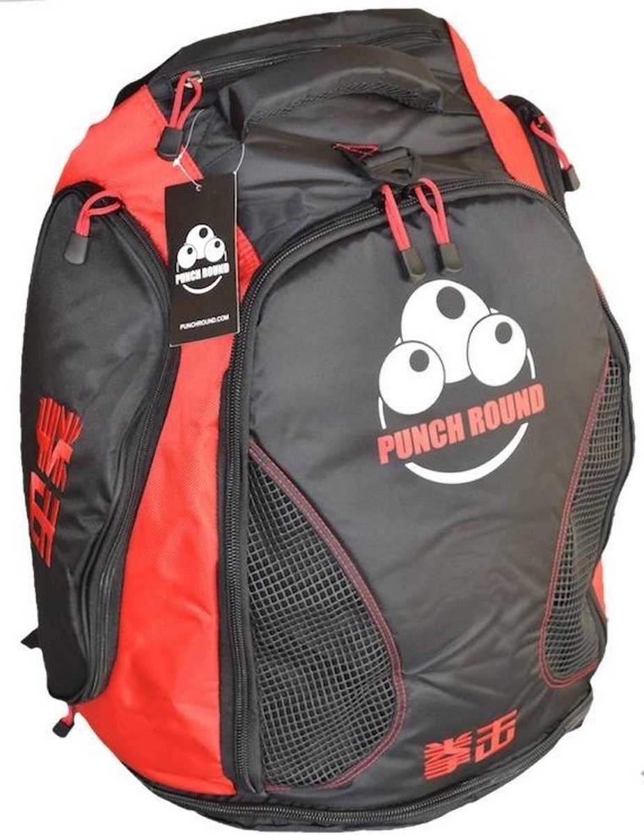Punch Round™ Boxing Sporttas Rugtas Gym Bag Black Red Punch Round™ Sporttas