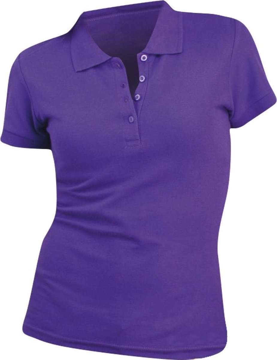 SOLS Vrouwen/dames Mensen Pique Korte Mouw Katoenen Poloshirt (Donkerpaars)