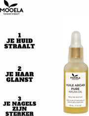 Mooela Premium Arganolie - 100% Biologisch - 100% Puur - Arganien - Arganolie - Argan Olie voor Haar