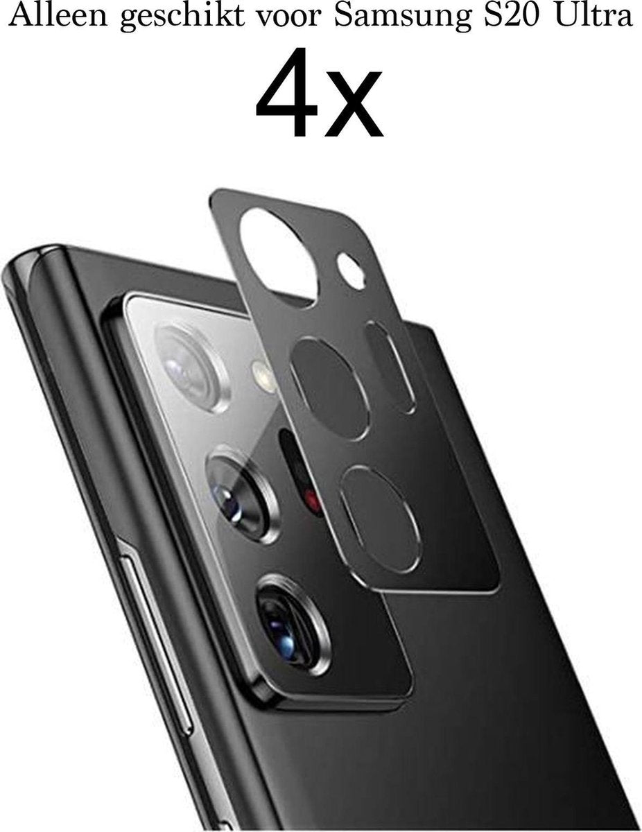 Beschermglas Samsung S20 Ultra Screenprotector - Samsung Galaxy S20 Ultra Screenprotector - Samsung S20 Ultra Screen Protector Camera - 4 stuks