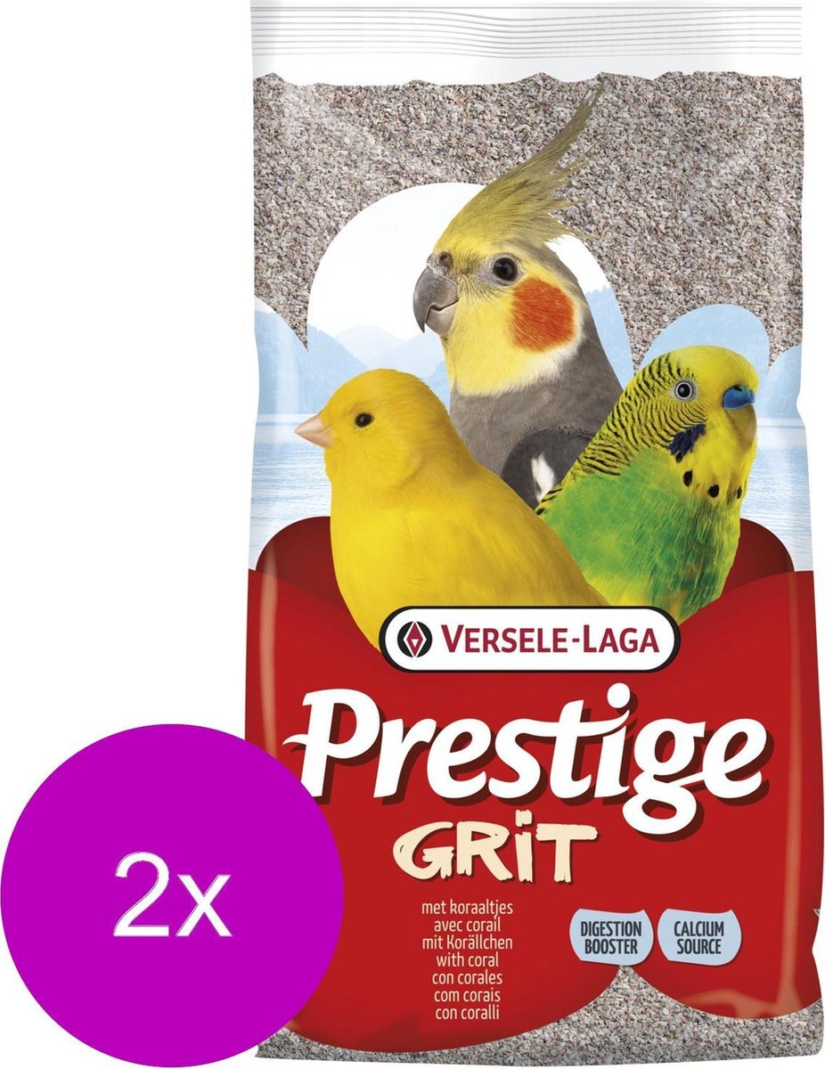 Versele-Laga Prestige Vogelgrit Met Koraaltjes - Vogelsupplement - 2 x 20 kg