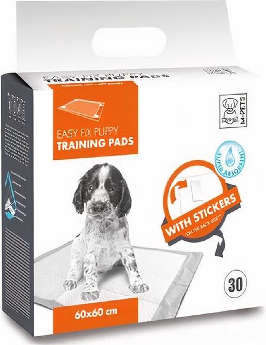 M-pets Trainingpads Easy Fix 60 X 60 Cm Textiel Wit 30 Stuks