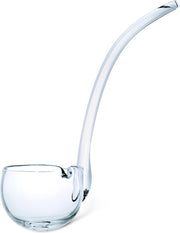 Bonny - glazen punch lepel 32.0cm -  mondgeblazen
