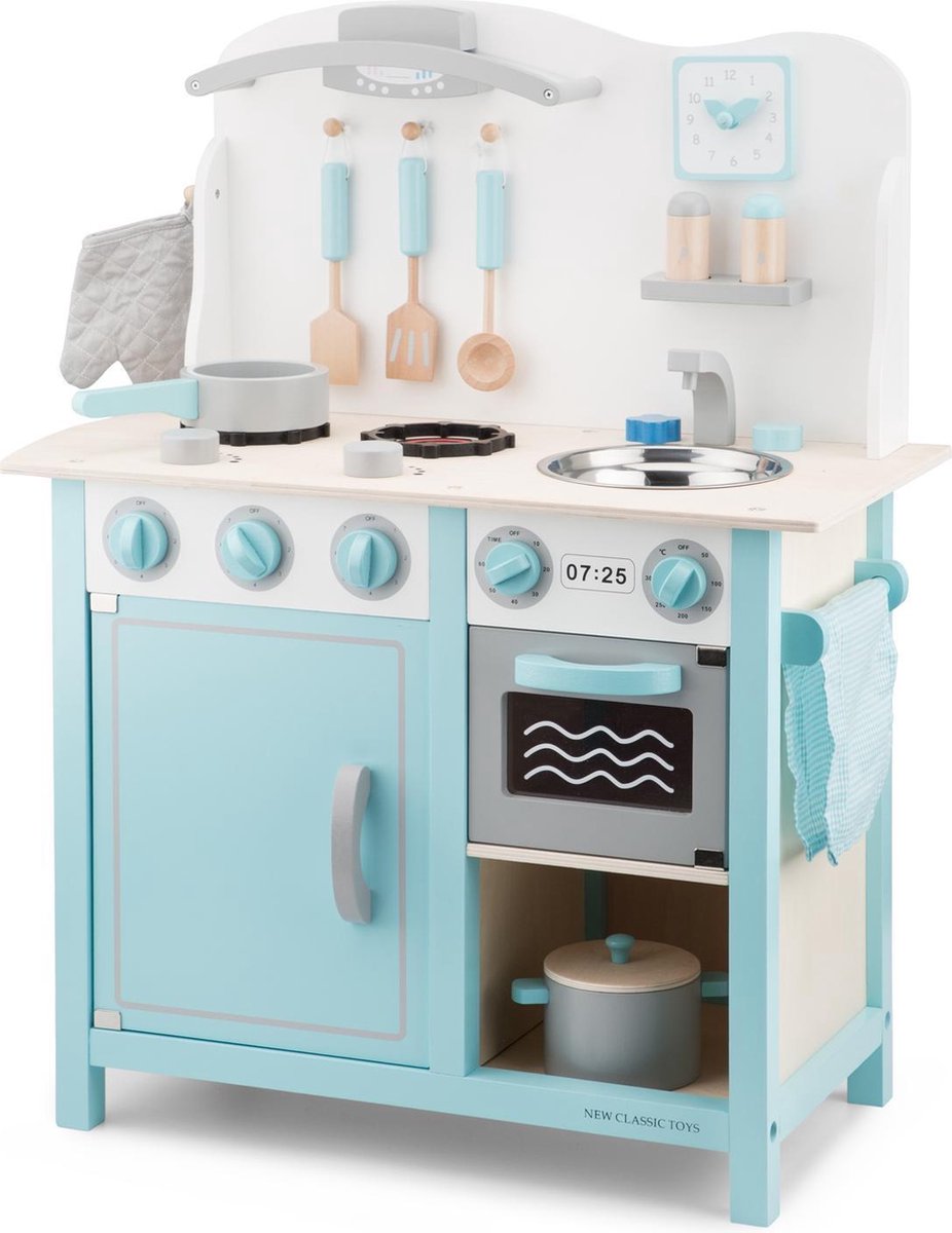 New Classic Toys - Speelkeuken - Bon Appetit - DeLuxe - Blauw