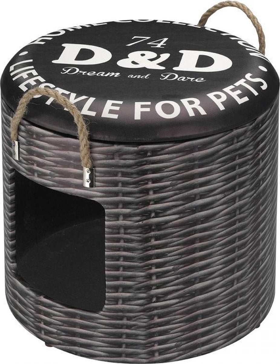 D&D Petbox rattan M - 35x34CM