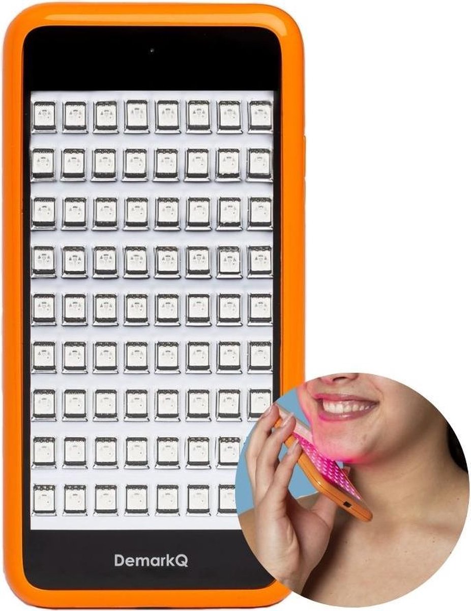 DemarkQ POP - Acne behandeling | Puistjes verwijderen met lichttherapie | Anti-acne huidbetering | LED paneel voor maskne