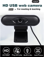 Webcam C50 PRO-Webcam met 1080PRO Lens voor PC met Microfoon – USB Webcam met Plug & Play – Werk & Thuis – Videobellen – 1080PRO