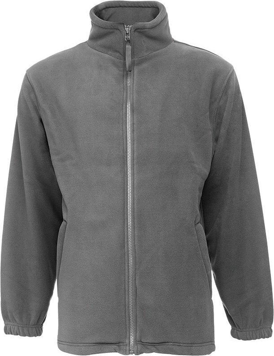 Grijs kleur Dick kwaliteit Fleece Vest gewicht 300 g/m² Maat XL