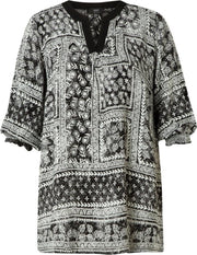 YESTA Harmony Tuniek - Black/Ecru - maat 3(52)
