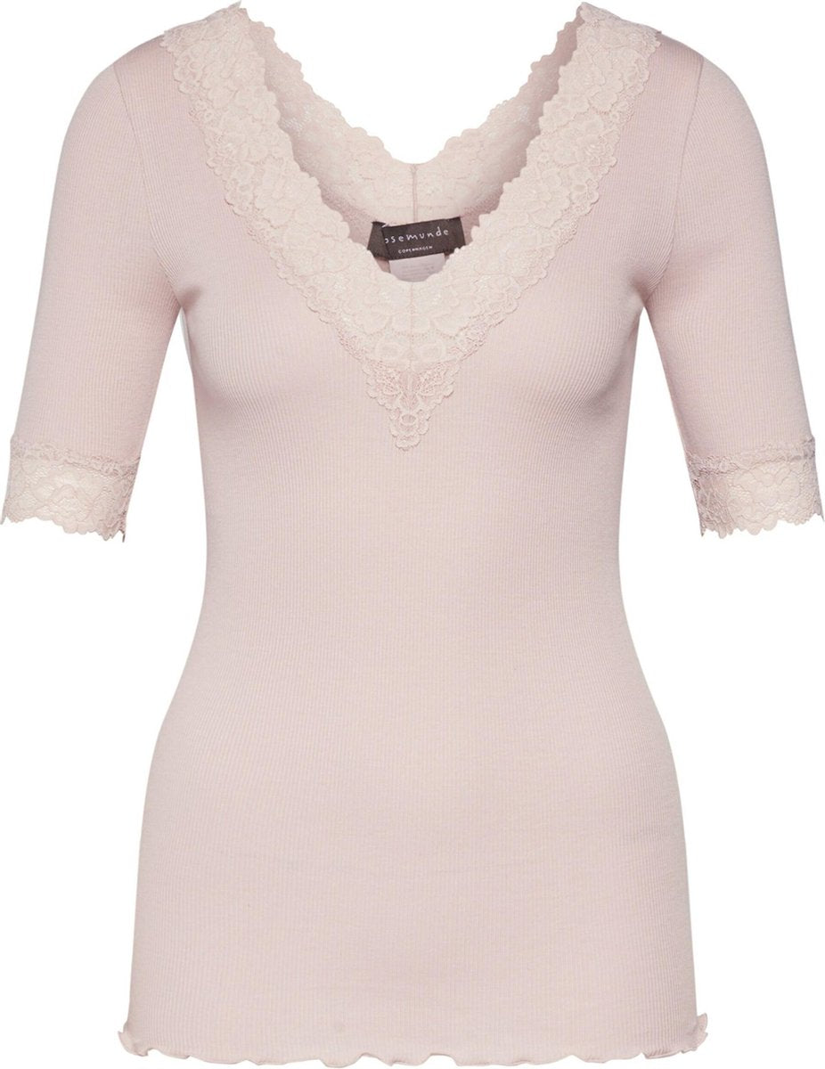 Rosemunde shirt Poederroze-m