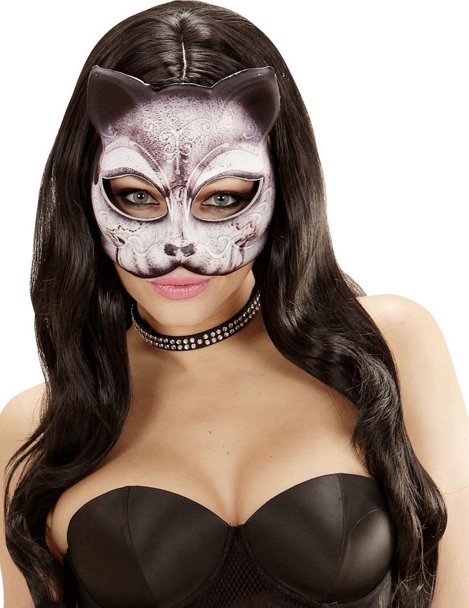 Katten masker voor volwassenen - Verkleedmasker