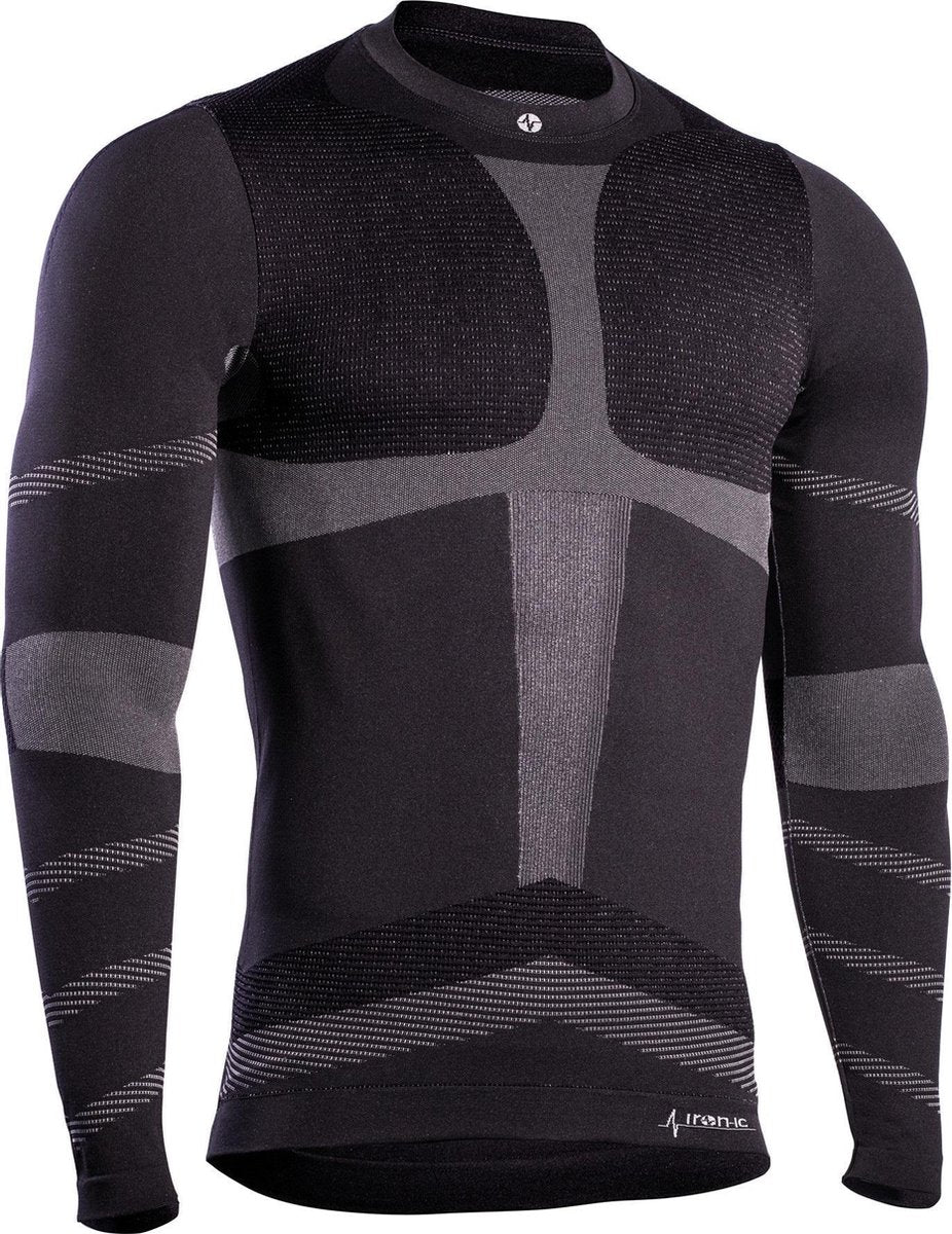 Iron-ic Thermoshirt Performance Heren Polyamide Zwart Mt S/m