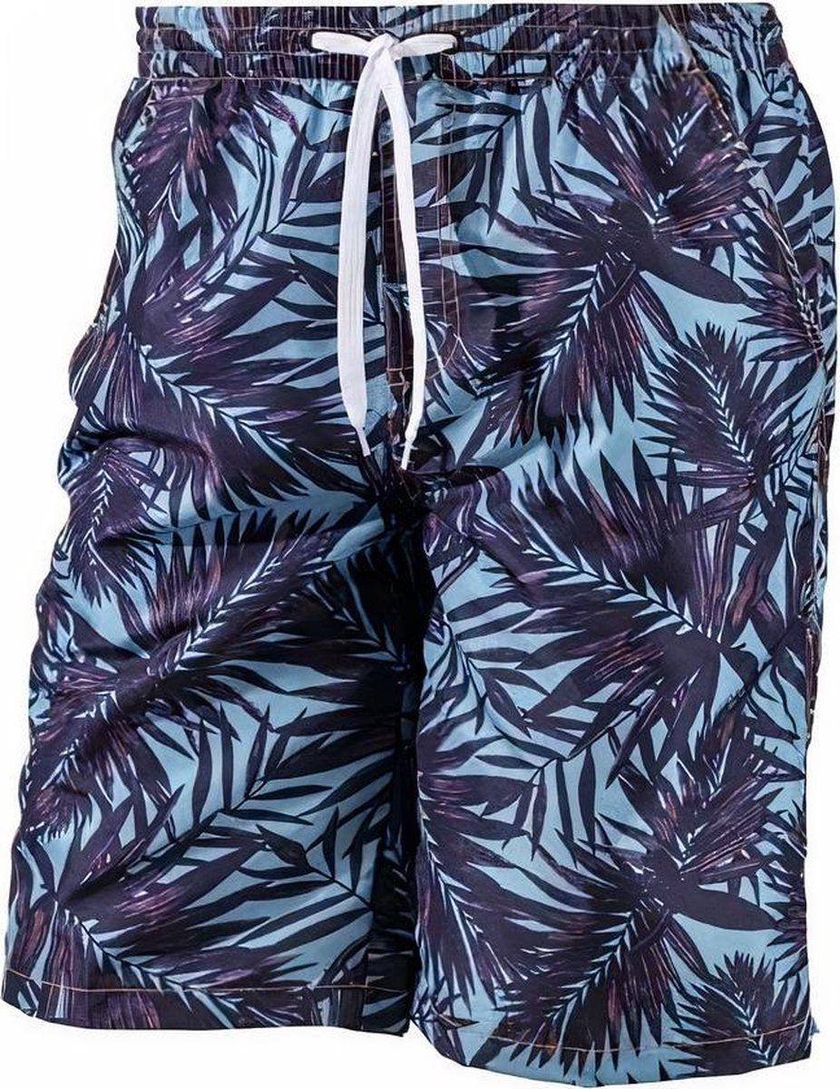 Beco Zwemshort Heren Polyester Zwart/lichtblauw Maat M