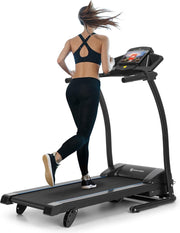 CAPITAL SPORTS Pacemaker F100 loopband 12km/h - 40 x 110cm - 1471 Watt - zelfsmerend - 3-Level InclineSystem