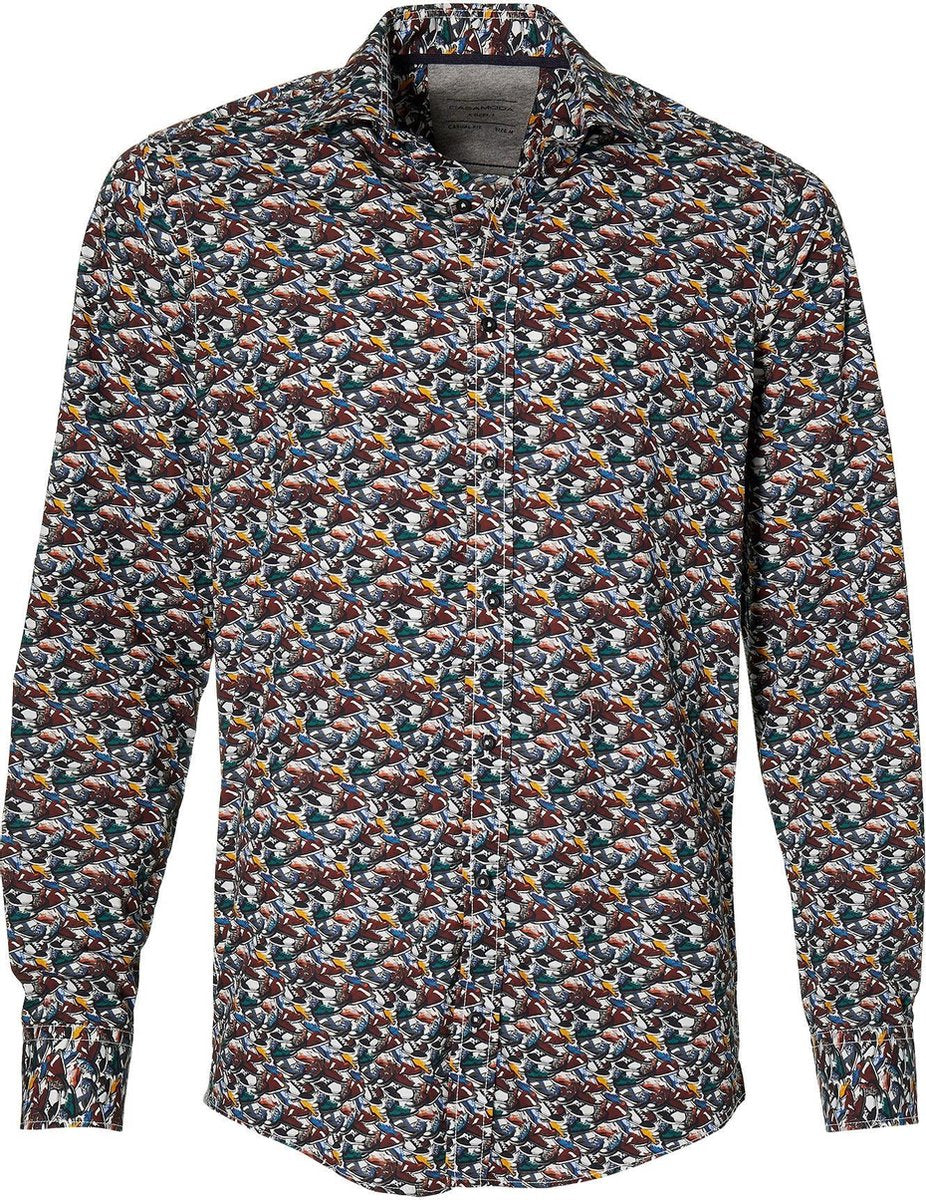 Casa Moda Overhemd - Regular Fit - Rood - 3XL Grote Maten