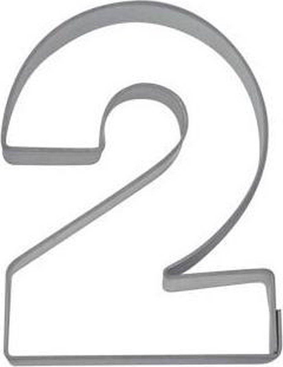 RVS uitsteker - cijfer / nummer - 2 / twee - St�dter