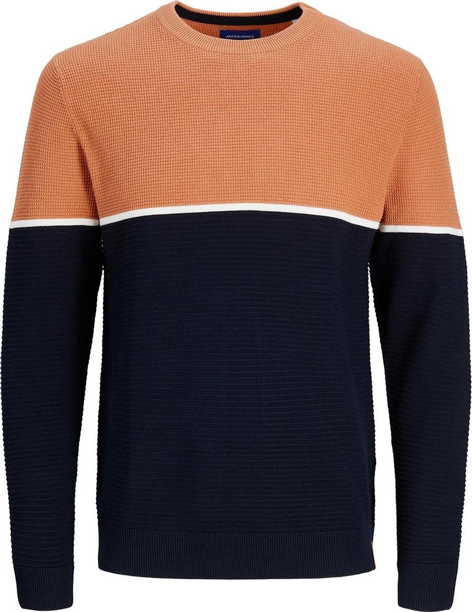 Trui gebreid Jack & Jones Oranje dessin maat L