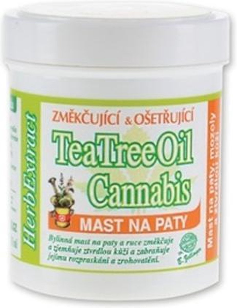 Herb Extract® Cannabis Zalf met Tea Tree Olie - 125ml - Antibacteriële