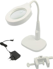 125 mm. LED Loupe - Loep Lamp met Voet en Tafelklem
