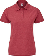 Fruit of the Loom Dames/dames Dame Fit Piqué Polo Shirt (Rode Heide)