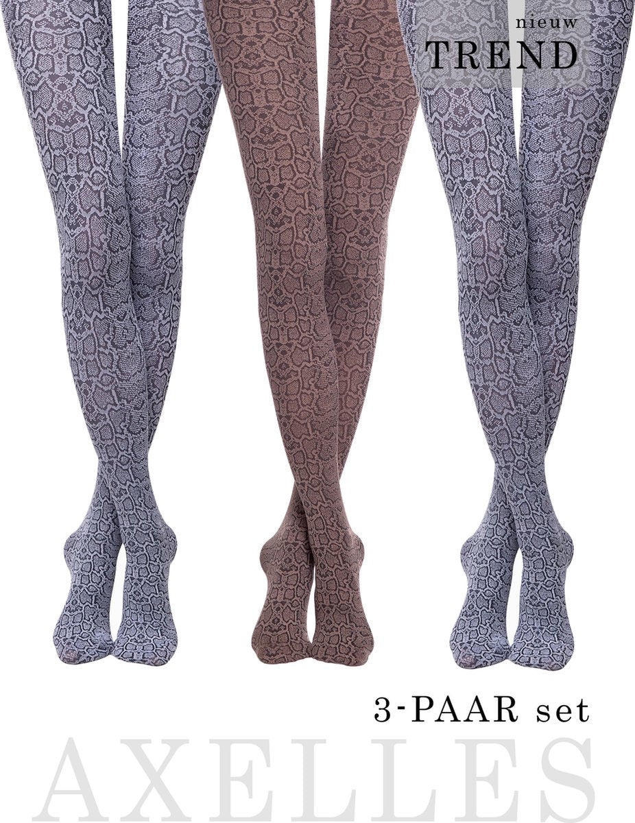 3-PAAR Panty dieren patroon