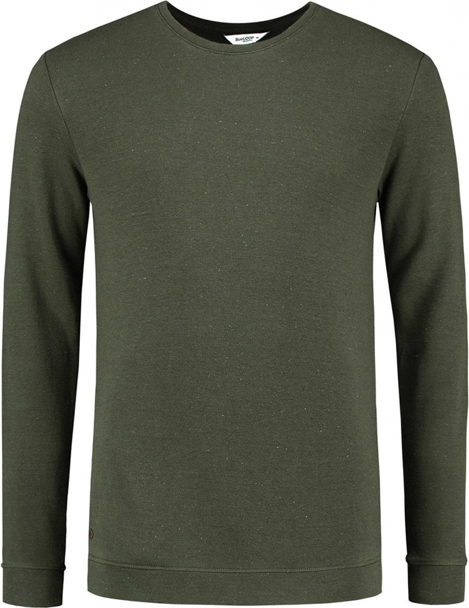Blueloop Originals Trui Pure Denimcel Heren Lyocell Groen Mt L