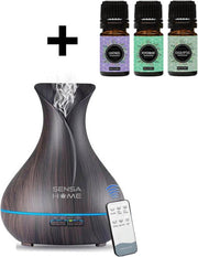 SensaHome ZEN400 - Aroma diffuser - Inclusief Etherische Oliën - Black