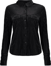 Blouse Velours Rib 03503 Black