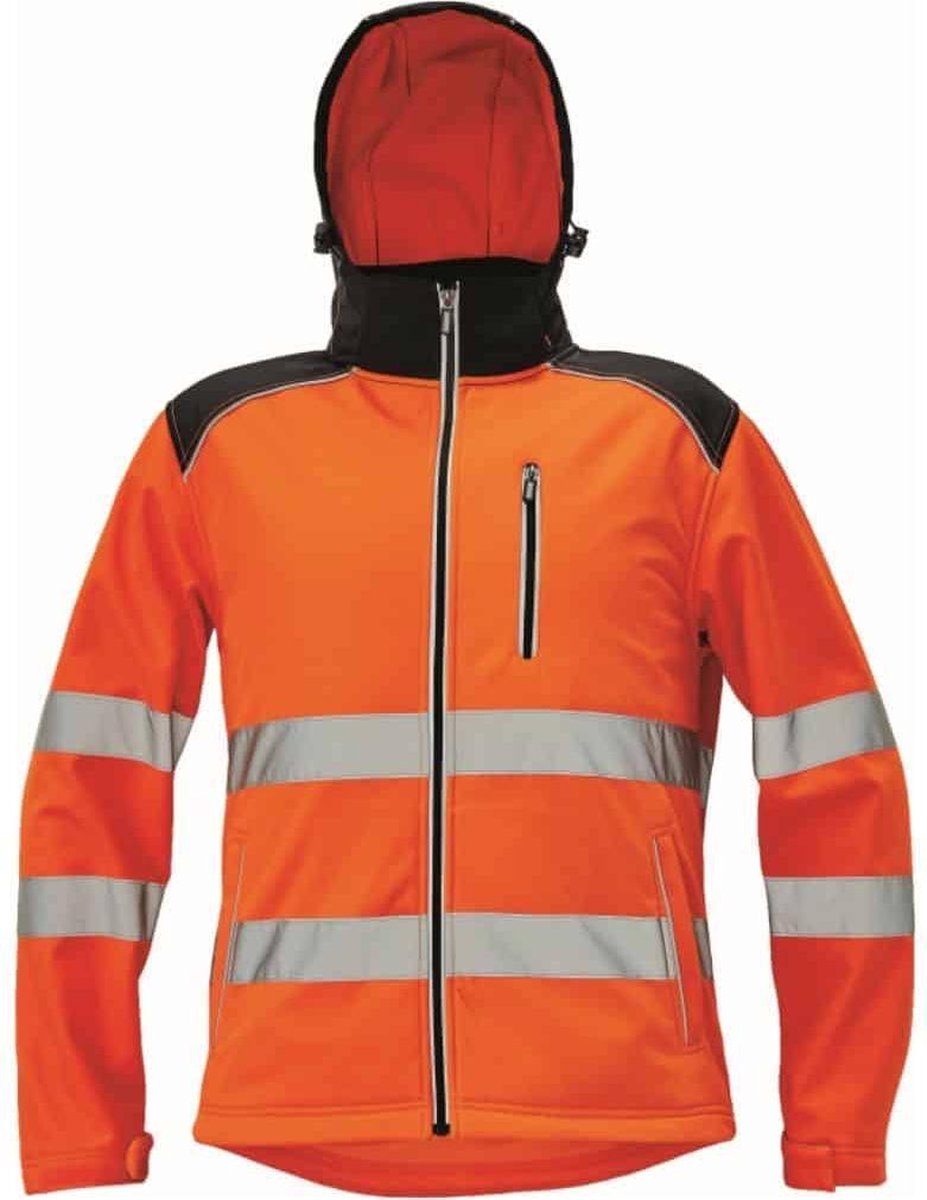 CRV Knoxfield Hi-Vis Softshell Jas 03010536 - oranje - 2XL