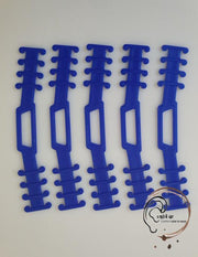 EarComfort set 5 stuks donker blauw- medisch getest Earsaver - Mondkapjes dragen zonder pijn en irritatie - mondkapjes houder - earsavers mondmasker - mondkapje beschermstuk - draagband mondmasker - oorbeschermer - strip voor mondkapje