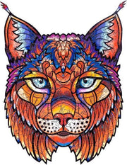 Houten Legpuzzel Lynx |Puzzel dieren | Jigsaw puzzels | wooden puzzle | unidragon puzzel | LYNX A4