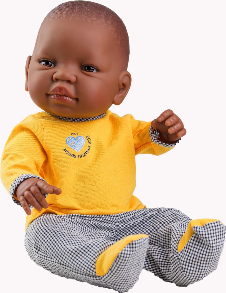 Paola Reina Bebito 45 Cm Aldeas Infantiles Sos Africano