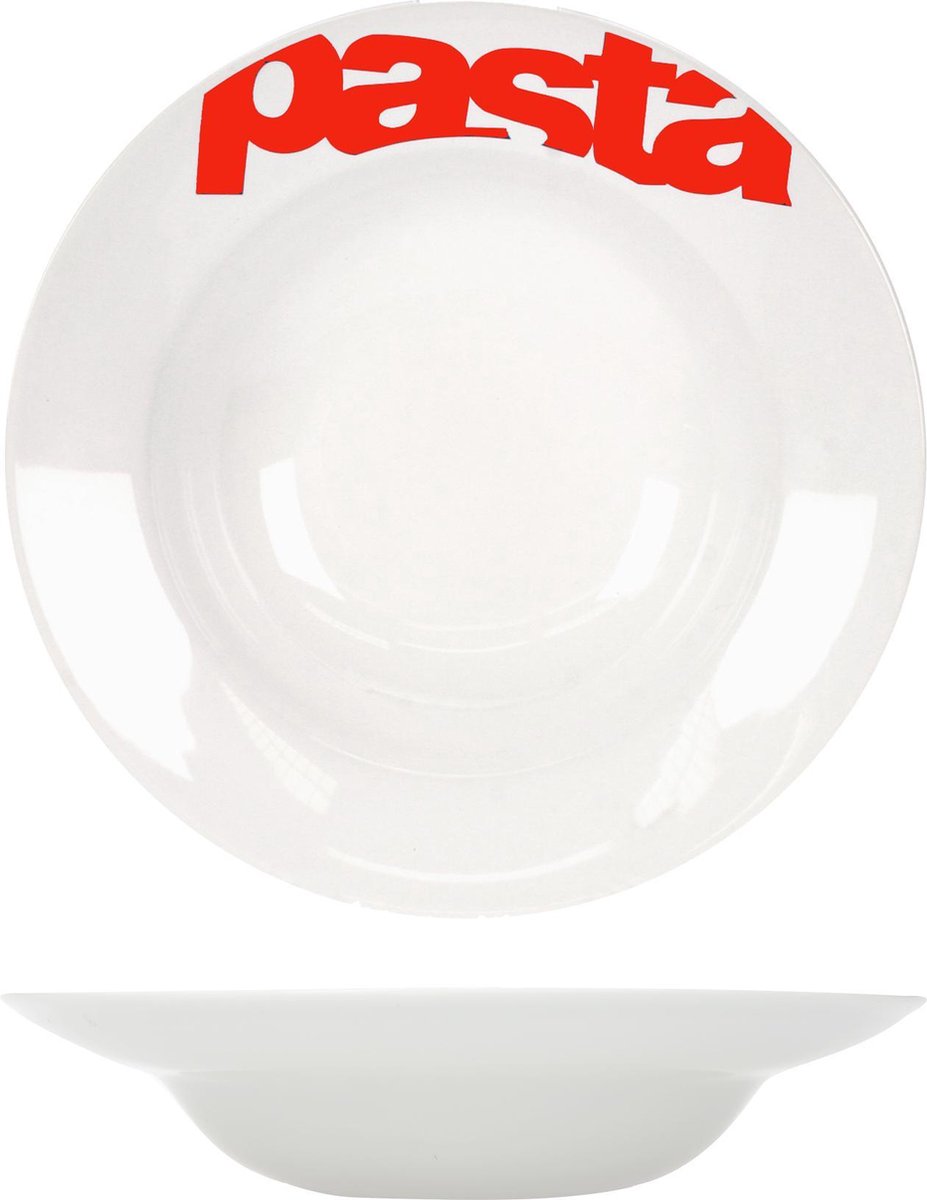 Cosy & Trendy Pastabord Met Tekst - Ø 26 cm - Set-6