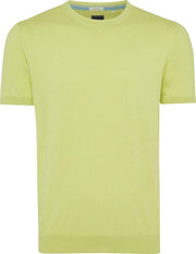 Tresanti Heren Pullover Korte Mouw Ronde Hals Geel Regular Fit - XL