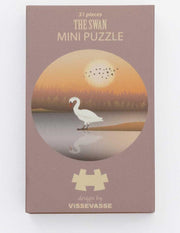 Vissevasse mini puzzel volwassenen - Zwaan - 10 x 13 cm